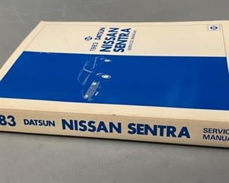 1983 Datsun Nissan Sentra service manual 11x8.5in