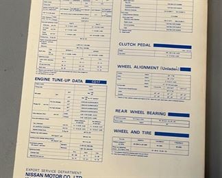 1983 Datsun Nissan Sentra service manual 11x8.5in