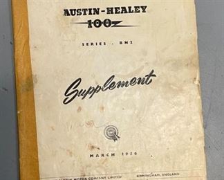 1956 Austin-Healey Supplement BN2 Service Shop Manual 11x8.5