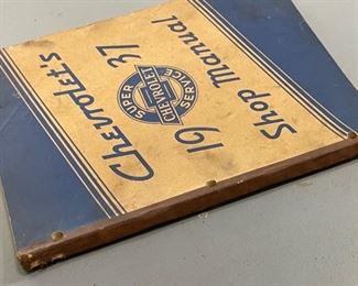 1937 Chevy Shop Manual Super Service Chevrolet 10.75x8.5in