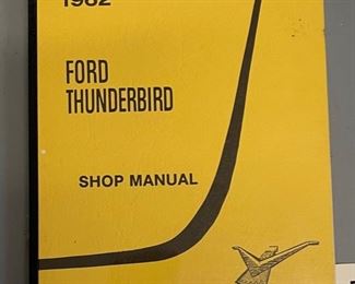 3pc 1962 1963 Ford Thunderbird Shop Service Manual Lot REprint 11.25x8.75in