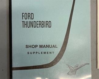 3pc 1962 1963 Ford Thunderbird Shop Service Manual Lot REprint 11.25x8.75in
