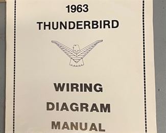 3pc 1962 1963 Ford Thunderbird Shop Service Manual Lot REprint 11.25x8.75in