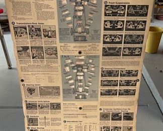 Mobil Oil Disc Chart 1964 to 1971 Gas Station Service Shop 42x27in