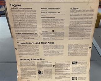 Mobil Oil Disc Chart 1964 to 1971 Gas Station Service Shop 42x27in