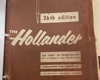 Hollander 26th Edition 1960s Parts Catalog 12x9x2in