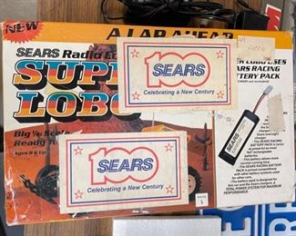 Sears Super Lobo RC Car Vintage Box: 7x10.5x17 HxWxD