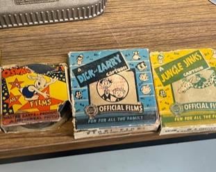 1930s Lot of 5 Vintage 16mm Cartoon Films Sportbeams Dick and Larry 4x4in