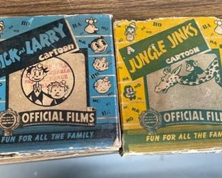 1930s Lot of 5 Vintage 16mm Cartoon Films Sportbeams Dick and Larry 4x4in