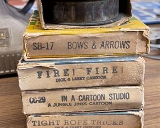 1930s Lot of 5 Vintage 16mm Cartoon Films Sportbeams Dick and Larry 4x4in