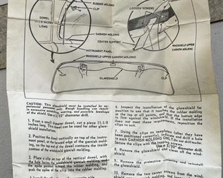 NOS Chevy Windshield Glareshade Sedans 987115 Glare Shade Box:1.5x4.5x55in HxWxD