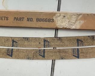 NOS 1953 Chevy 2 Door and 4 Door 986683 Glare Shade Box: 4.75x1.25x53in HxWxD