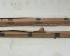 2pc GM 1957 Chevy Trim Pieces 4687827 4687828 Chevrolet Yeoman and Brookwood 40in x 1.25in