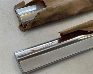 2pc GM 1957 Chevy Trim Pieces 4687827 4687828 Chevrolet Yeoman and Brookwood 40in x 1.25in