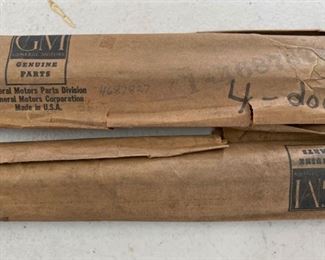 2pc GM 1957 Chevy Trim Pieces 4687827 4687828 Chevrolet Yeoman and Brookwood 40in x 1.25in