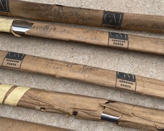 6pc 1949 – 1952 Chevrolet NOS Trim Pieces Chevy Fleetline Deluxe 4 door Sedan, Fleetline Special 4 door Sedan, Styleline Deluxe 4 door Sedan, Styleline Special 4 door Sedan Approx: 39in Long