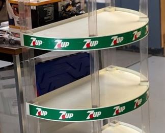 7up Display Shelf Half-Round Show-off 49x31x19in HxWxD