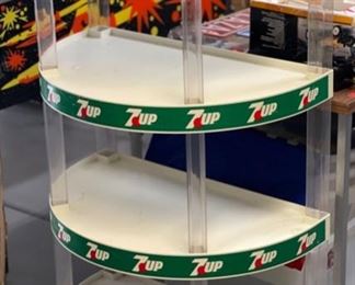 7up Display Shelf Half-Round Show-off 49x31x19in HxWxD