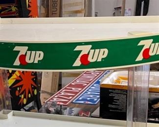 7up Display Shelf Half-Round Show-off 49x31x19in HxWxD