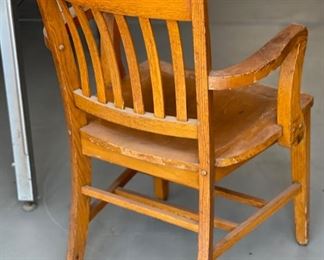 Vintage Oak Arm Chair