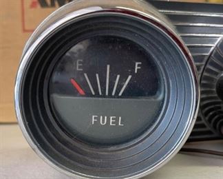 1964 Pontiac Grand Prix Triple Dash Gauge Cluster Clock Fuel & Battery GM NICE 3.5x12x3.5in HxWxD