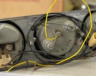 1964 Pontiac Grand Prix Triple Dash Gauge Cluster Clock Fuel & Battery GM NICE 3.5x12x3.5in HxWxD