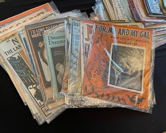 Rare song books/sheet music very old over 115 pieces