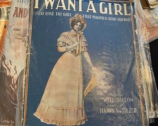 Rare song books/sheet music very old over 115 pieces