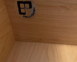 Palliser Furniture 5 drawer wood veneer dresser 45 inches tall 30 inches wide 17.5 inches deep