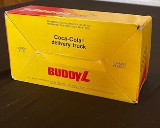 Vintage Buddy L Coca Cola Delivery Truck 1979 Steel Toy sealed In original box 8.25 inches x 4 inches