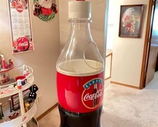 Vintage Coca Cola Coke Bottle Cooler Advertising Store Display Ice Chest HUGE 79inches Tall 79inches Tall 22 inches wide