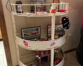Vintage Coca-Cola metal wire rack Soda bottle display Wisconsin 28“ x 14“ x 38“