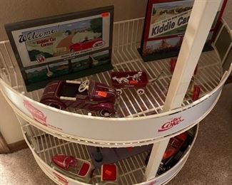 Vintage Coca-Cola metal wire rack Soda bottle display Wisconsin 28“ x 14“ x 38“