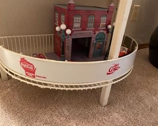 Vintage Coca-Cola metal wire rack Soda bottle display Wisconsin 28“ x 14“ x 38“