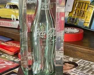 Rare Coca-Cola shareholder bottle 9.25 x 4 x 4