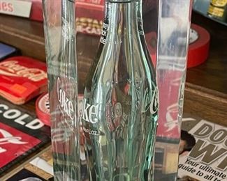 Rare Coca-Cola shareholder bottle 9.25 x 4 x 4