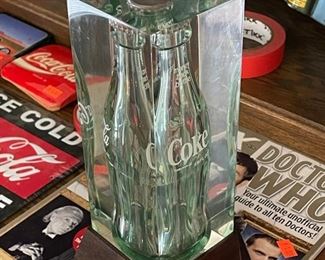 Rare Coca-Cola shareholder bottle 9.25 x 4 x 4