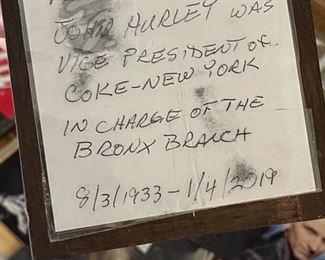 Rare Coca-Cola shareholder bottle 9.25 x 4 x 4