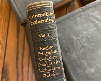 Automobile Engineering Books - Set of 5 - 1925 American Technical Society