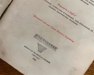 Automobile Engineering Books - Set of 5 - 1925 American Technical Society