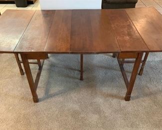 Walter of Wabash Drop Leaf Extension Dining Table 30x79x42 HxWxD