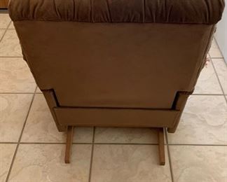 Brown Suede Lazy Boy Recliner #1 38x34x35 HxWxD