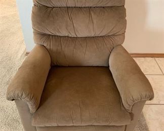Brown Suede Lazy Boy Recliner #2 38x34x35 HxWxD