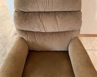 Brown Suede Lazy Boy Recliner #2 38x34x35 HxWxD