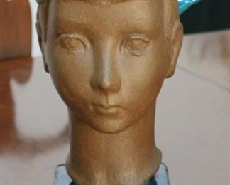 Rare 1950's Terra Cotta Royal Copenhagen Bust by Johonns Hedagaard