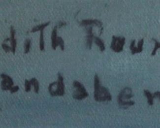 Judith Round Orandaberro Signature