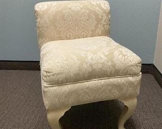 Off White Small Vanity Dressing Room Stool