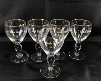 5 Irish Coffee Glass Chalices Goblets Drink Glasses