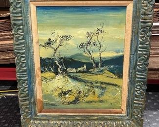 Vintage Framed Landscape Painting
