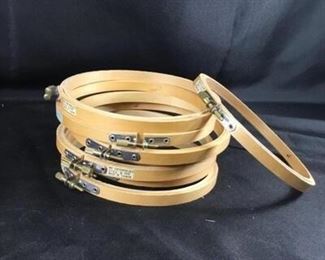 Me Enterprises Lot of 8 Needlepoint Craft Hoops